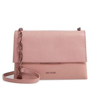 Ted Baker Dilila Leather Crossbody Bag Dusky Pink